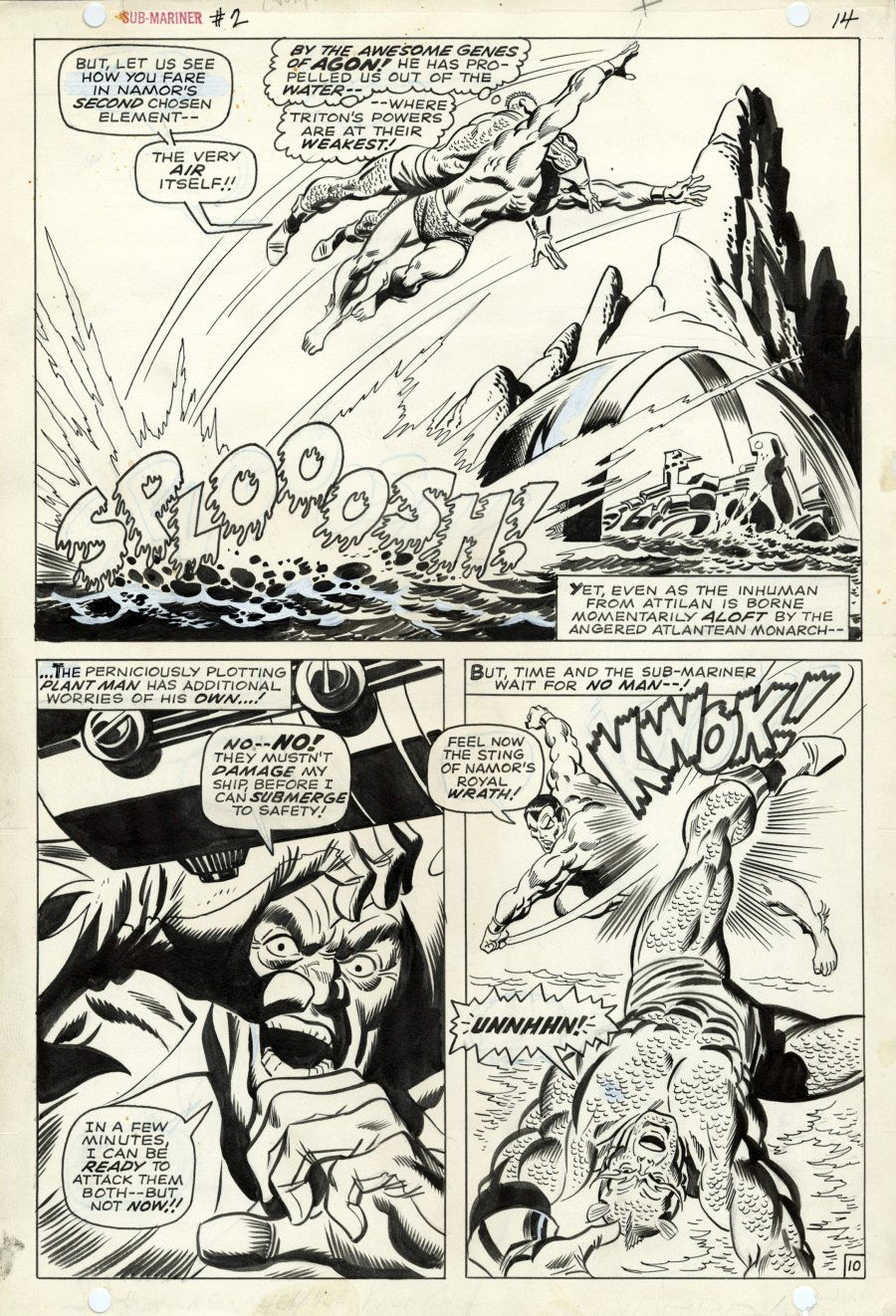 John Buscema - Sub-Mariner #2, page 10, in ComicConnect.com -- Comic ...