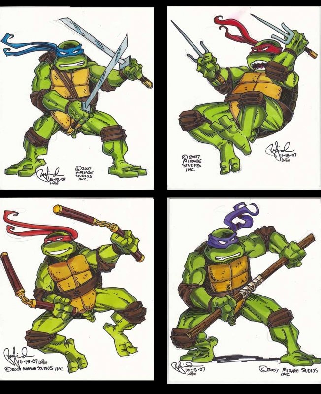teenage mutant ninja turtle pictures to color