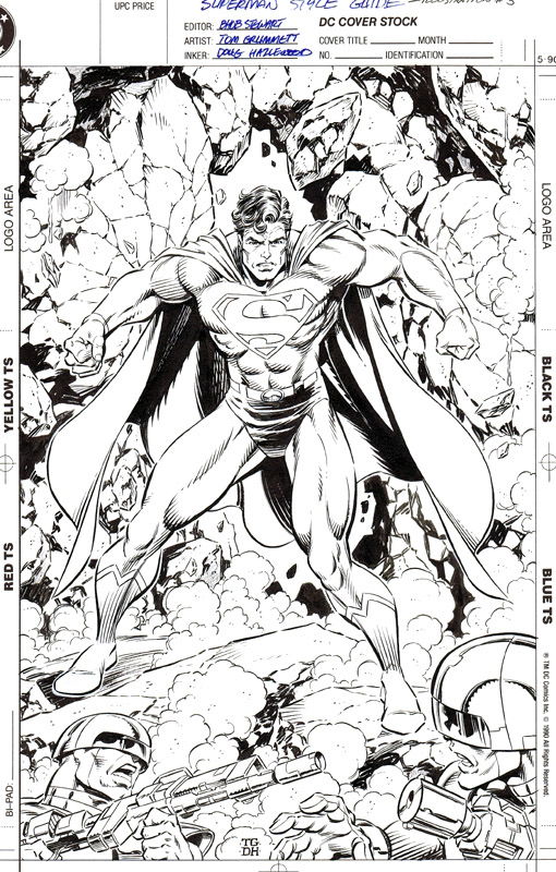 SUPERMAN STYLE GUIDE Illo #3 - Grummett/Hazlewood SOLD, in Doug ...