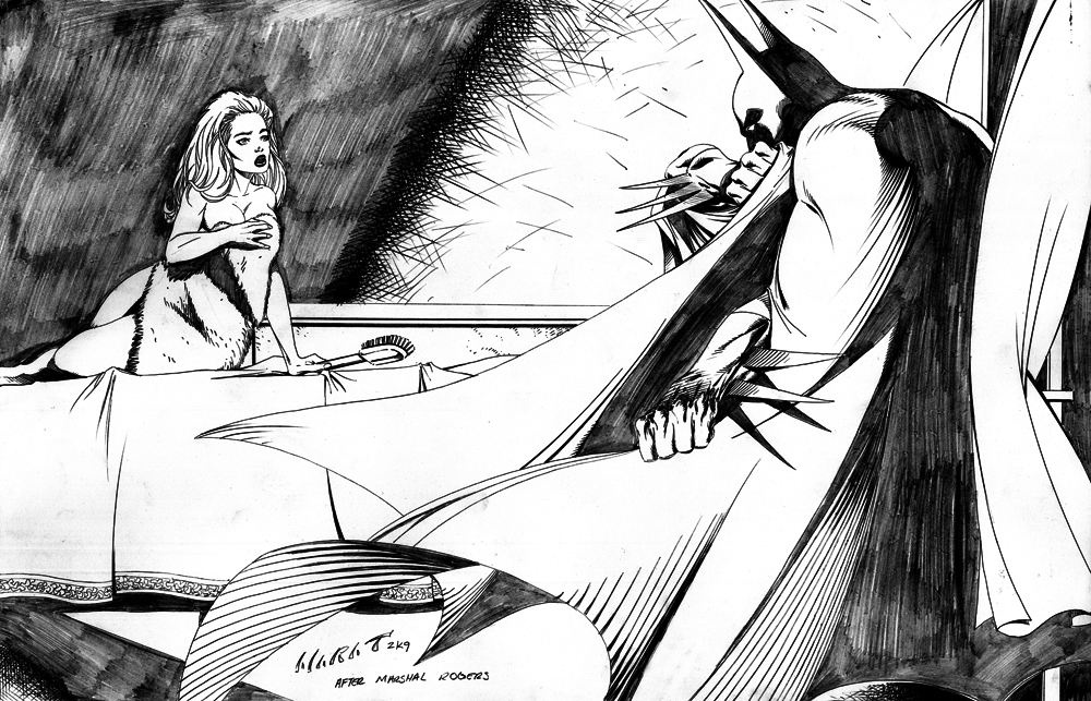 Batman and Silver St. Cloud, in Jeffrey Dodd's Marat Mychaels: Commissions  Comic Art Gallery Room