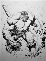 Incredible Hulk (Sal Buscema Homage) - Gary Frank Comic Art