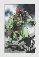 Planet Hulk (Sal Buscema Homage) - Dike Ruan Comic Art