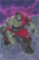Infinity Gauntlet Professor Hulk (Sal Buscema Homage) - Idan Knafo Kerbis Comic Art