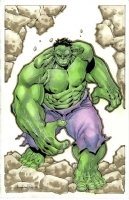 Incredible Hulk (Sal Buscema homage) - Aaron Lopresti Comic Art
