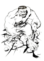 Incredible Hulk (Sal Buscema Homage) - Mike McKone Comic Art