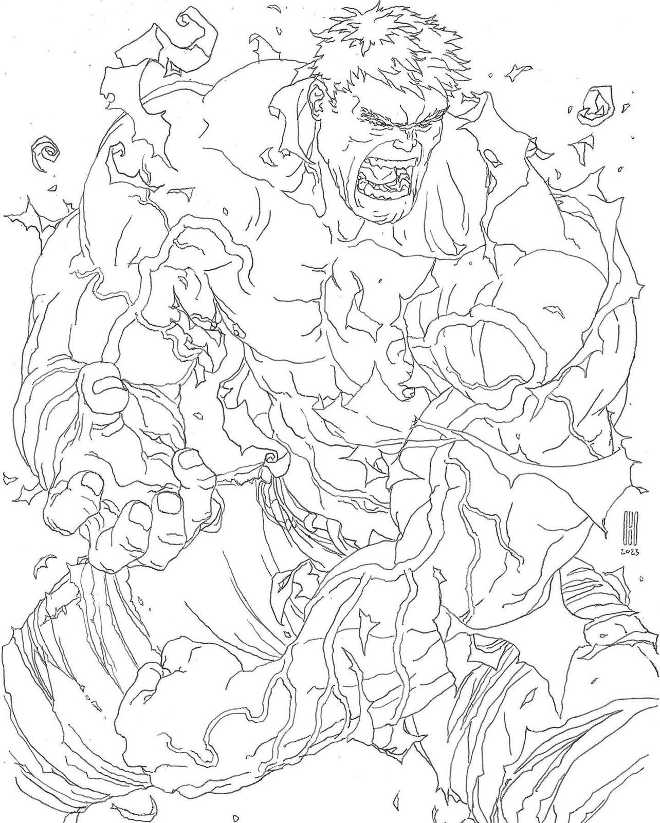 Incredible Hulk - Mike Choi, in T Shen's Commissions/Sketches ...