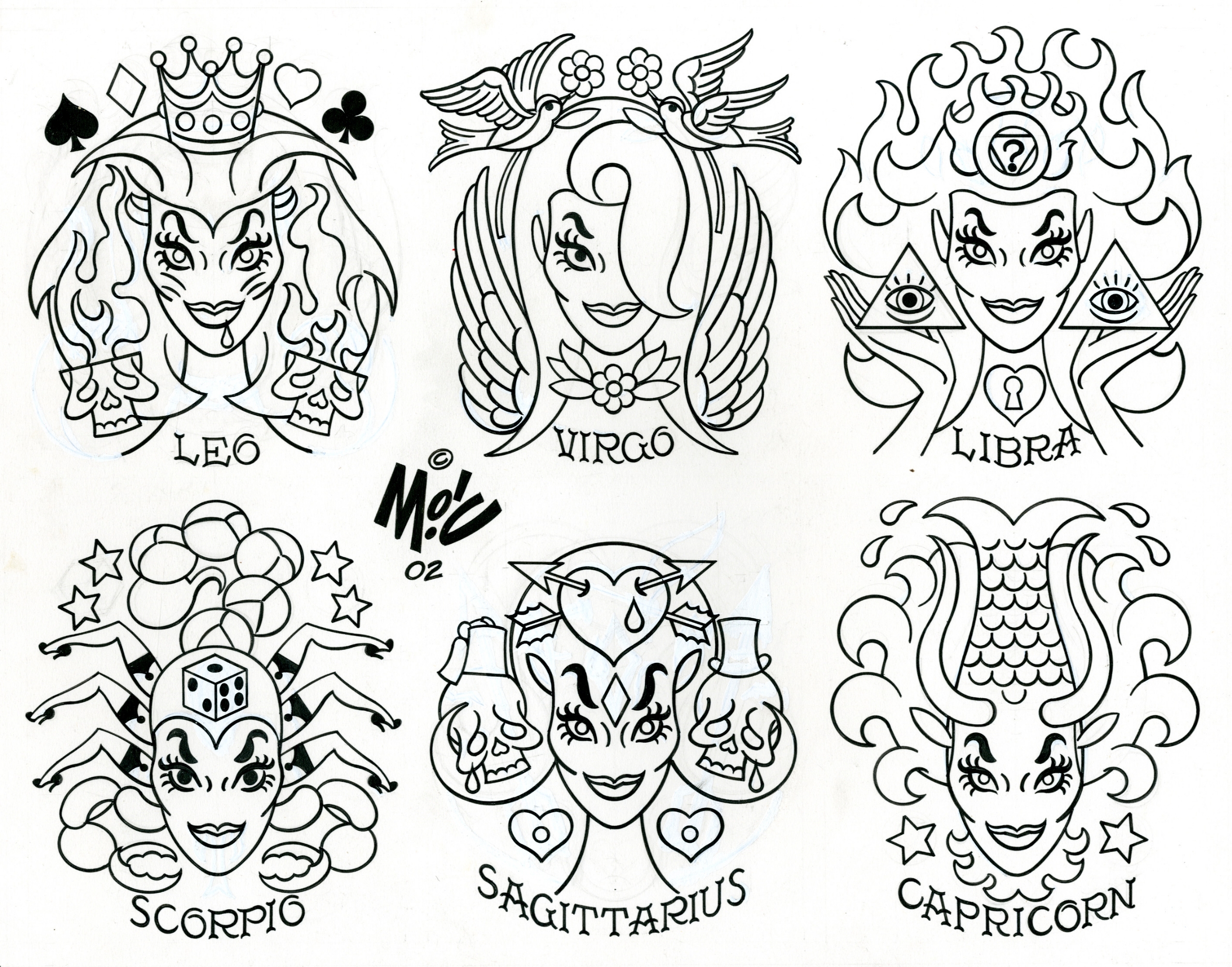 Western & Chinese Zodiac Astrology Tattoos: Meanings & Design Ideas -  TatRing