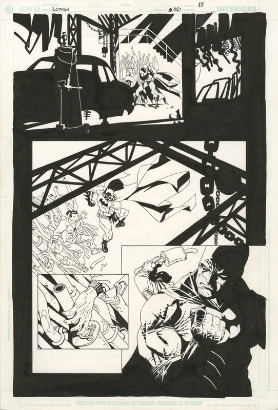 Batman 621 page 19, in EJ Jimenez's DC Comic Art Gallery Room