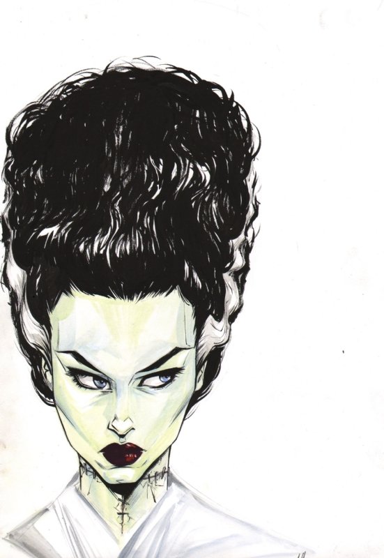 Bride of Frankenstein, in Joelle Jones's Misc Comic Art Gallery Room
