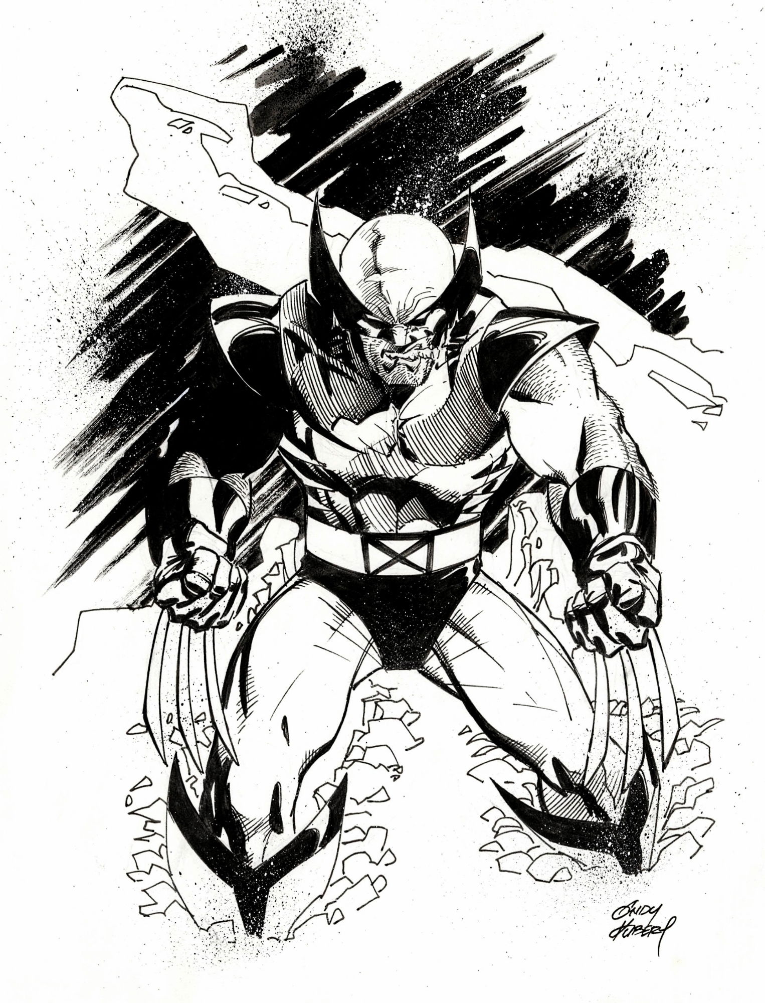 Wolverine Original Art Illustration By Andy Kubert, in Nikolaos K's ...