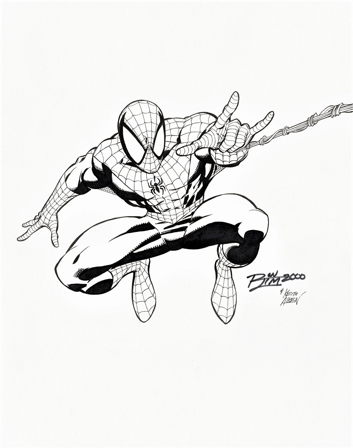 Spider Man Original Art Illustration By Ron Lim In Nikolaos Ks For