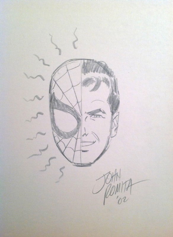 SpiderMan / Peter Parker John Romita Sr., in Frank M's Sketches