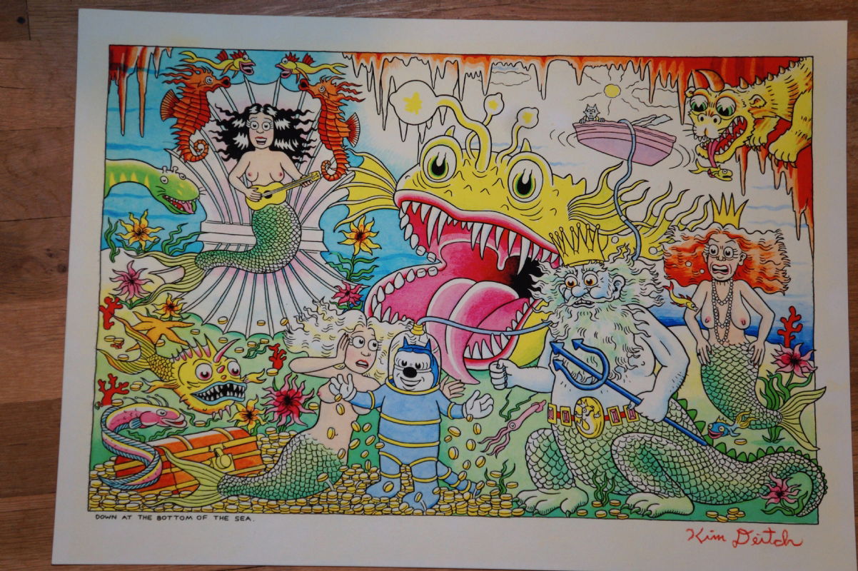 Kim Deitch: Hand Colored Illustration, In Daniel Theodore's Alternative 