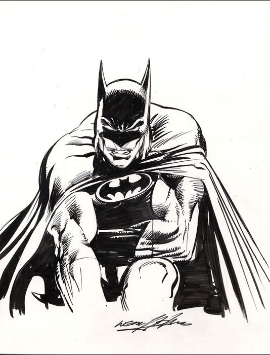 Drawing From Batman Illustrated Vol 3 by Neal Adams (SOLD), in Simon Reed's  ART SOLD by OTHER ARTISTS (SORRY YOU MISSED IT!) Comic Art Gallery Room