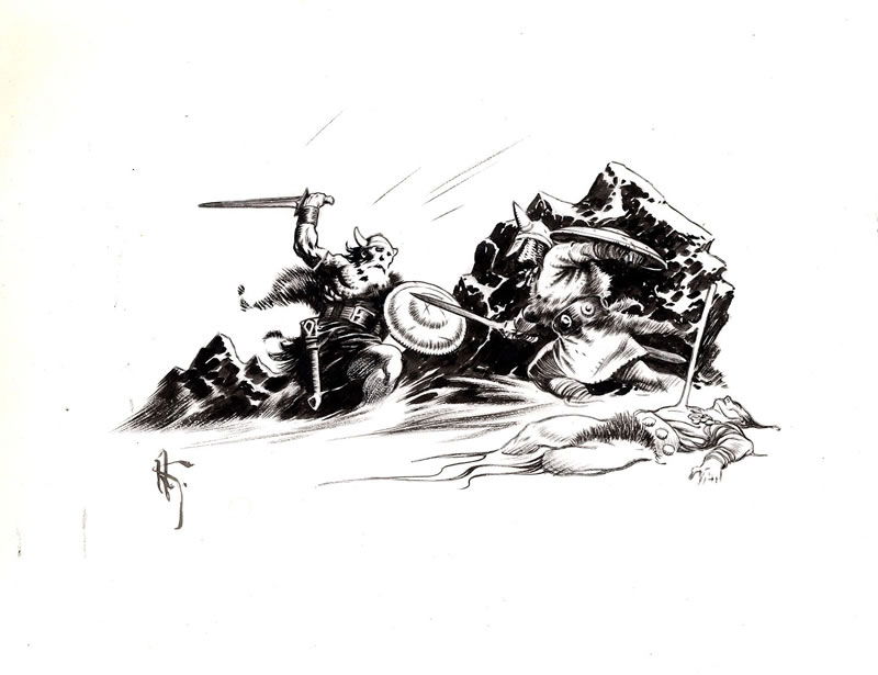 Conan Rogues in the House Chapter 3 Header, in Peter P's Mark Schultz Comic  Art Gallery Room