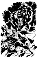 Darkseid vs. Thor by Brian Churilla Comic Art