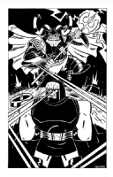 Odin vs. Darkseid by Chuck BB Comic Art