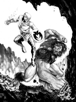 Forager vs. Ulik by Mike Rooth Comic Art