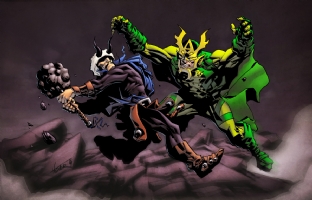Hogun vs. Mantis by Phil Hester & Simon Gough Comic Art