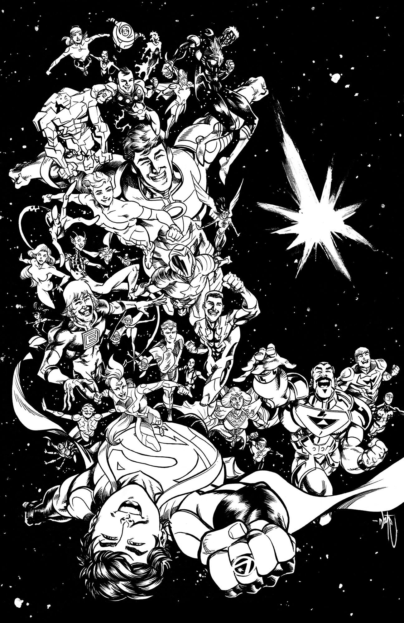 Art Day - Legion of Super-Kryptonians by Brendon & Brian Fraim