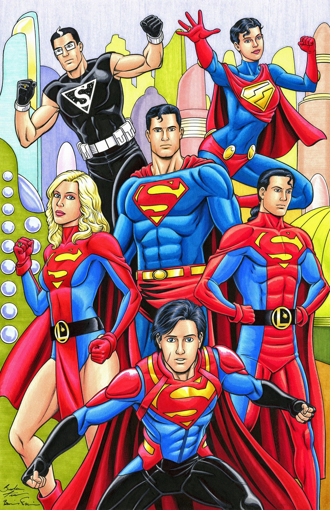 Legion of Super-Kryptonians by Brendon & Brian Fraim, in Travis Ellisor ...