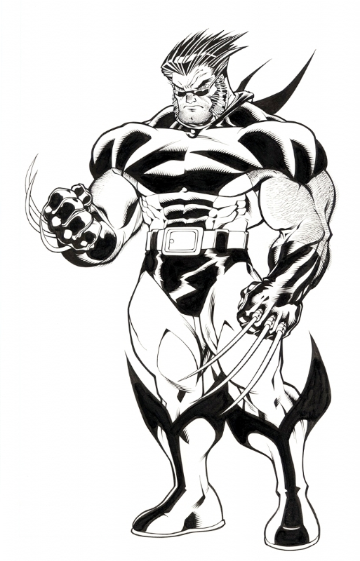 Wolverine pin up (inked), in Glenn Gervot's Ed McGuinness Comic Art ...