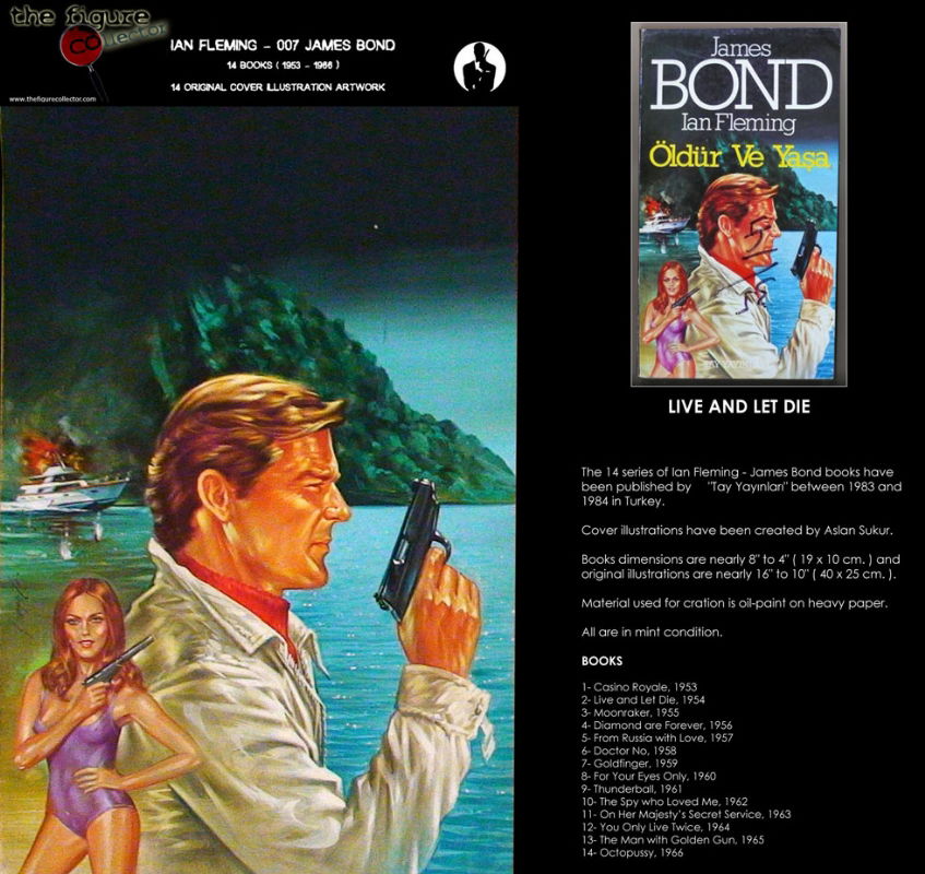 James Bond In Omer Atakans James Bond Cover Artwork Comic Art Gallery Room 0492