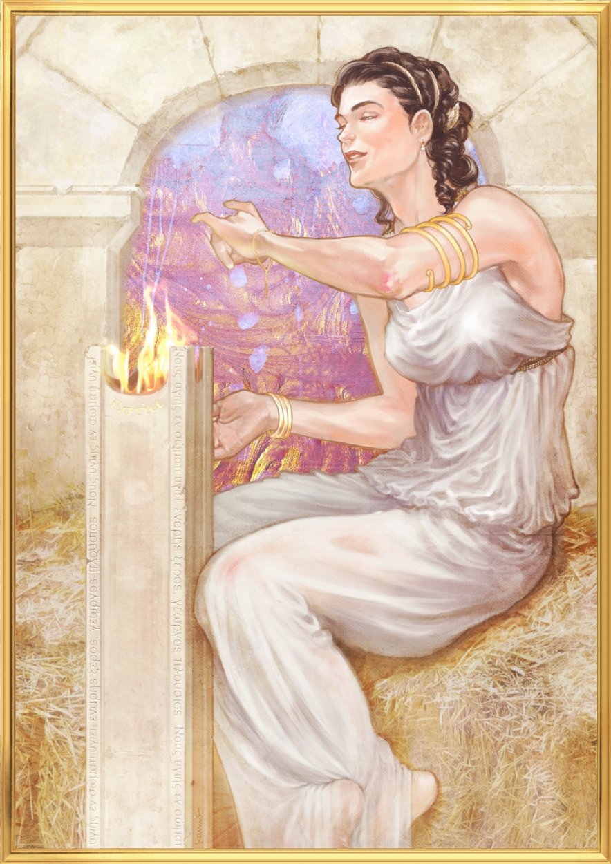 Hestia The Goddess Of Hearth And The Home By Kannoponta In Jude Deluca S Literary Folklore