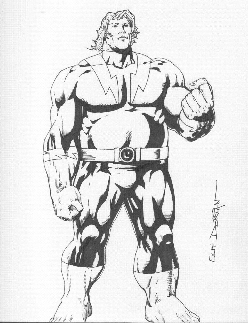 Sumo Lightning Lad By Guy Dorian, In Jude Deluca's Dc Comics: Legion Of 