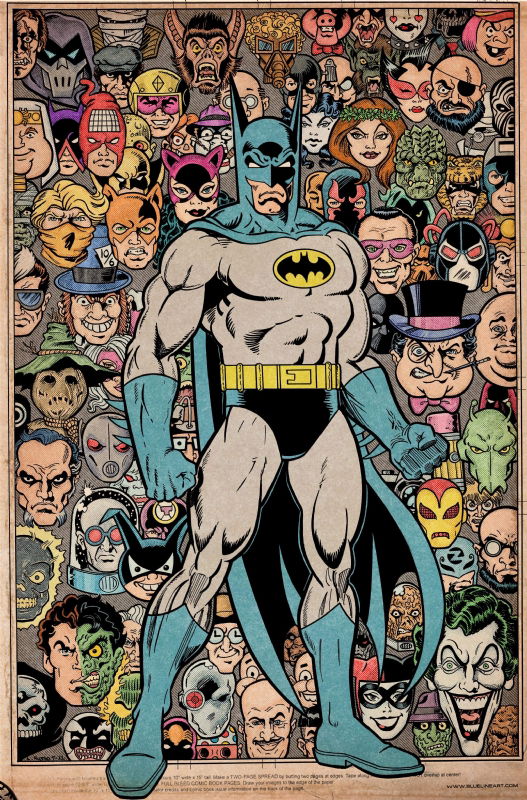 Vintage Batman Comics Artwork