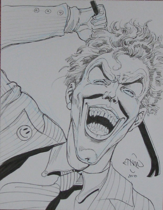 Joker - Ethan Van Sciver, in Matt Allen's OA Comic Art Gallery Room