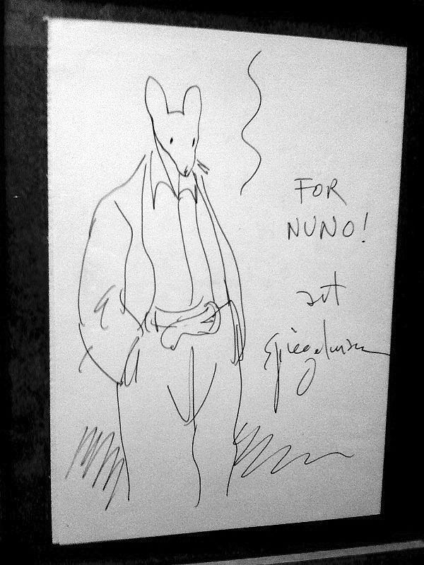 Maus sketch by Art Spiegelman, in Nuno Miranda's Convention