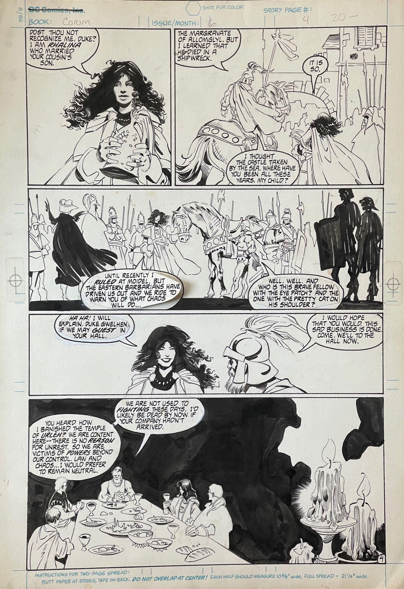 Mike Mignola Chronicles of Corum 6 Page 4 in David Grisez s