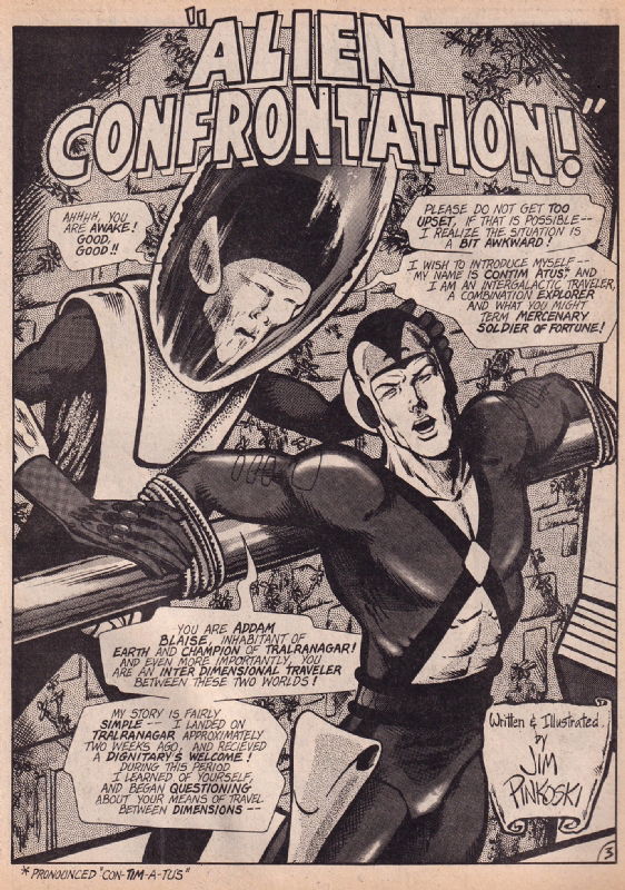 My 1978 Tribute To Adam Strange In Jim Pinkoskis Jim Pinkoski Comic Art Gallery Room 9054