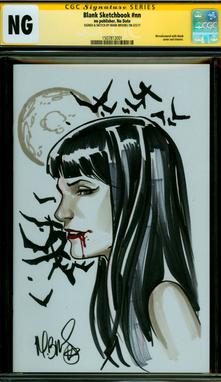 Mark Brooks Vampirella, in Brian Massa's VAMPIRELLA Comic Art Gallery Room