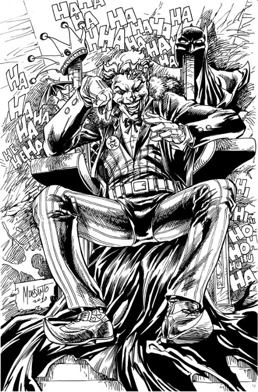 Joker S Last Laugh By Gilbert Monsanto In Holly Burnett S Gilbert Monsanto Comic Art Gallery Room