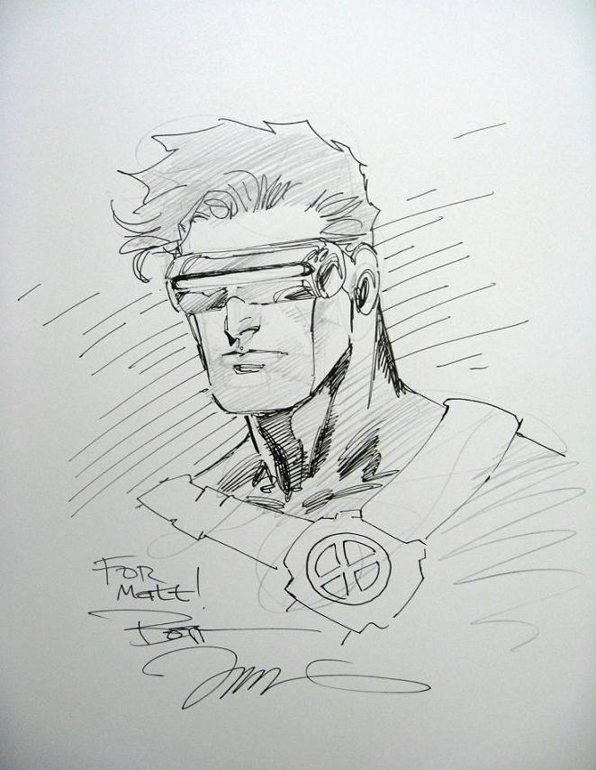 Cyclops by Jim Lee, in Matt Moy's Lee, Jim Comic Art Gallery Room