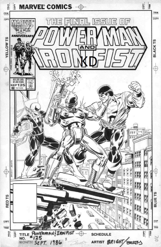 USA, 1986 Mark Bright Power Man and Iron Fist # 123 