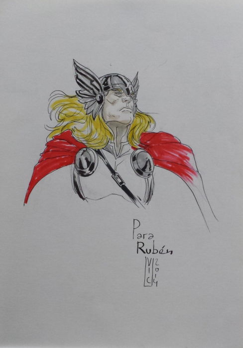 Thor (Victor Ibañez), in Rubén Blázquez's Expocomic 2014 Comic Art ...