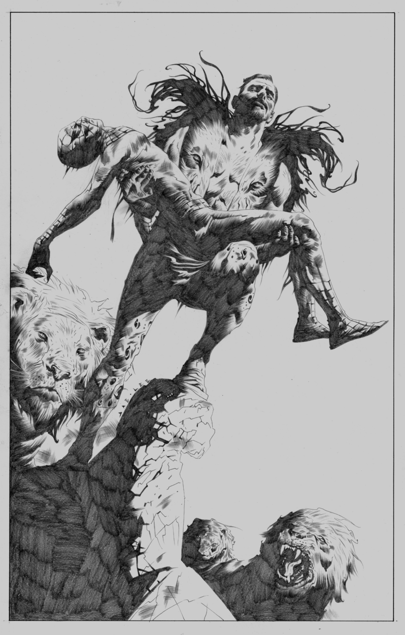 Jae Lee Spider-man Kraven Commission, in Mark Hay's Personal Collection  Comic Art Gallery Room