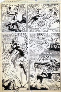 Black Panther 15 p22 (1979) Panther vs Klaw, Vision Comic Art