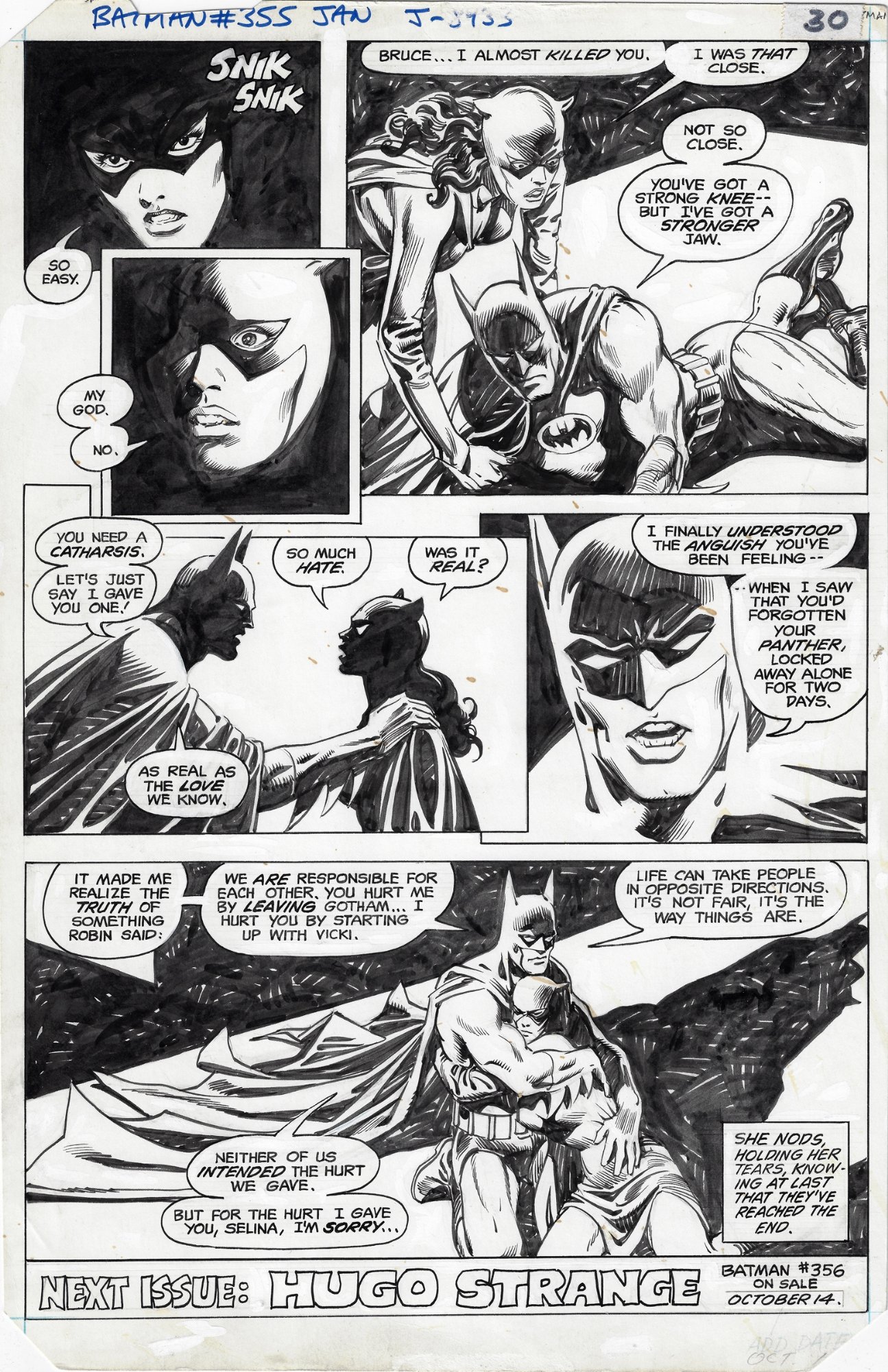Batman 355 p23 (1982) Catwoman, in R Shur gin's DC - Pages (A-B) Comic Art  Gallery Room