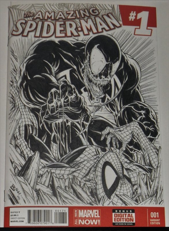 Amazing Spider-man #316 Homage The Amazing Spiderman Sketch Cover, in Jamie  Biggs's Variant Sketch Edition Comics... Comic Art Gallery Room
