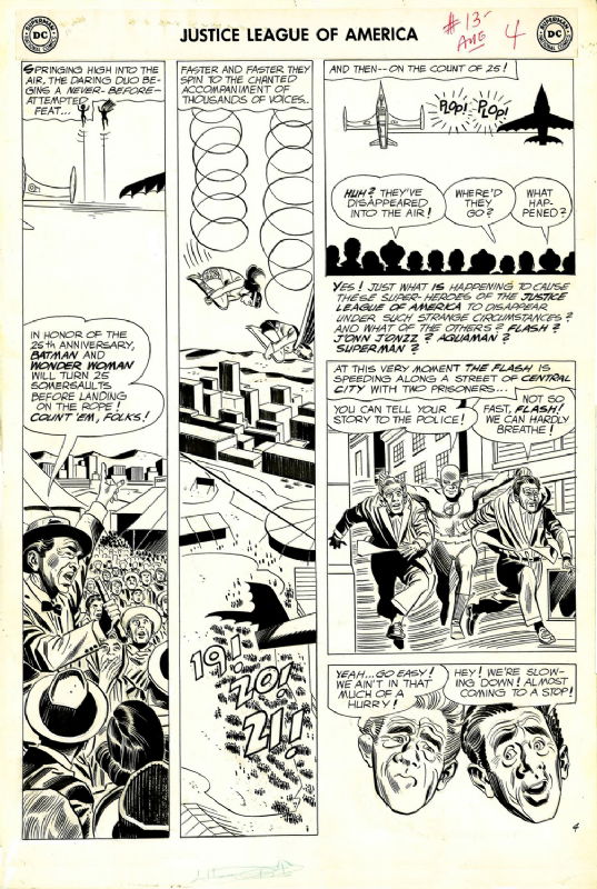 1962/08 Justice League # 13, page 4 by Mike Sekowsky & Bernard Sachs ...