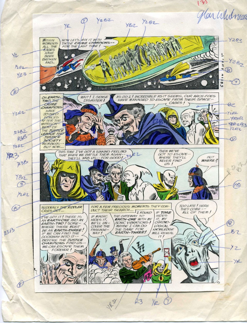 Justice League Of America 22 Page 22 In Michael Dunne S Jsa Crisis On Earth One And Two Color