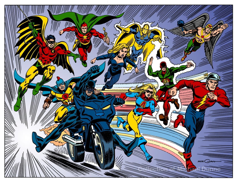 Tom Morgan's Justice Society Colored by David Stepp, in michael dunne's ...