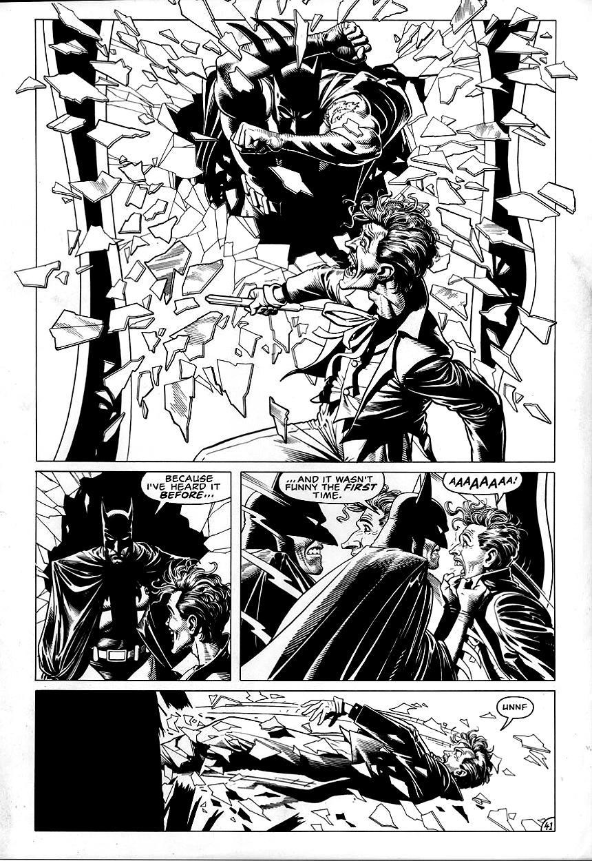 the Killing Joke --(1988' the Joker & Batman )--by Brian Bolland, in  Michael Bair's Comics Production Art....Stats, and Miscellaneous Comic Art  Gallery Room