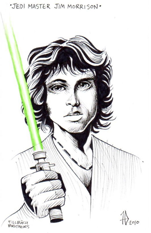 Jedi Master Jim Morrison, in Matt and Shawn Fillbach's Celebrity Jedi ...