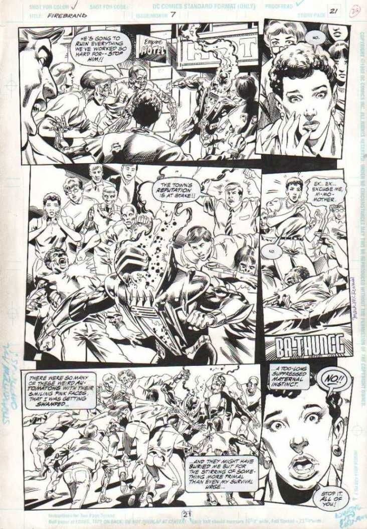 Firebrand #7 pg 21 by Sal Velluto, in Danny Morales's *For Sale - DC ...