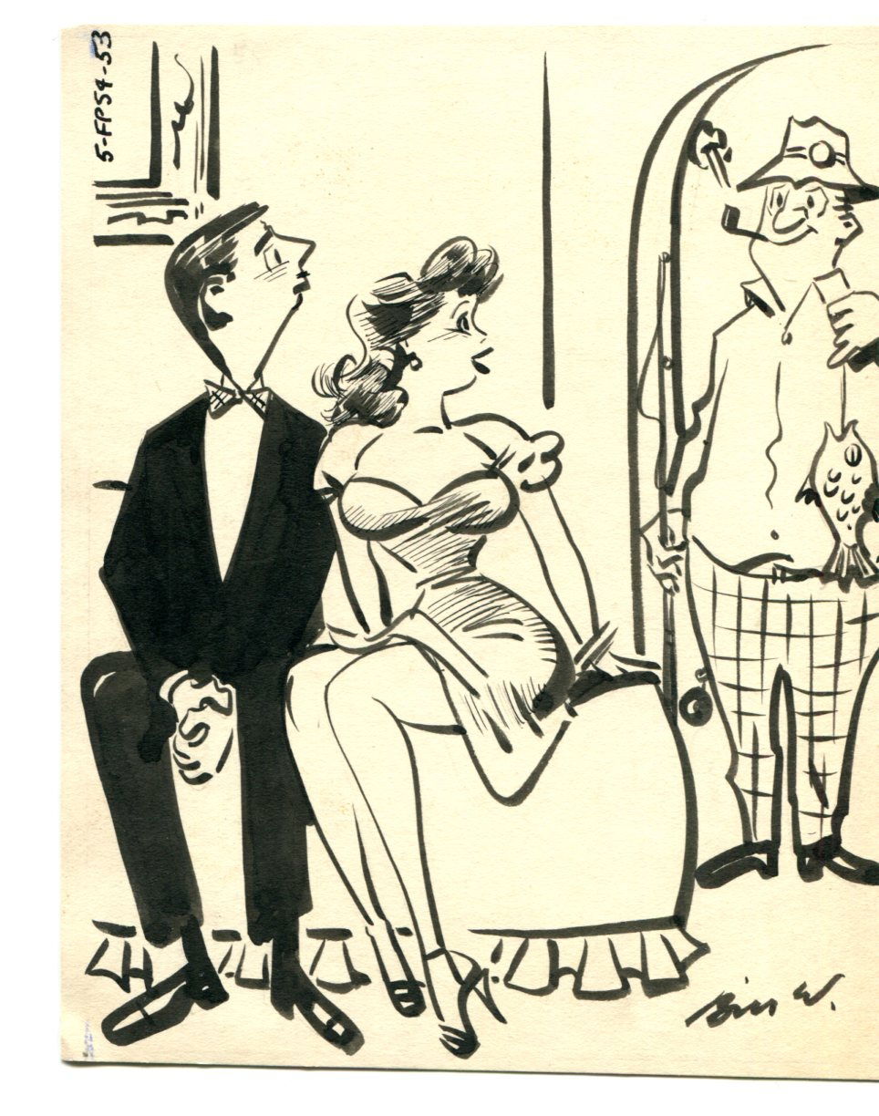 Bill Wenzel Girlie cartoon 1950s, in George Hagenauer's Girlie Cartoons ...